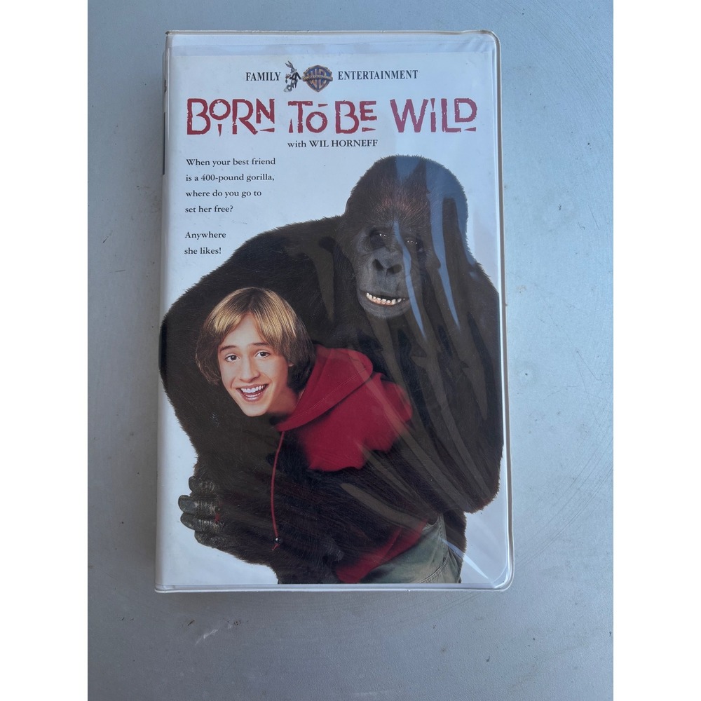 Born to Be Wild VHS 1995 Warner Bros Family Entertainment Wil Horneff Clamshell